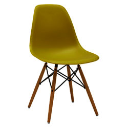 Vitra Eames DSW 43cm Side Chair Mustard / Light Maple